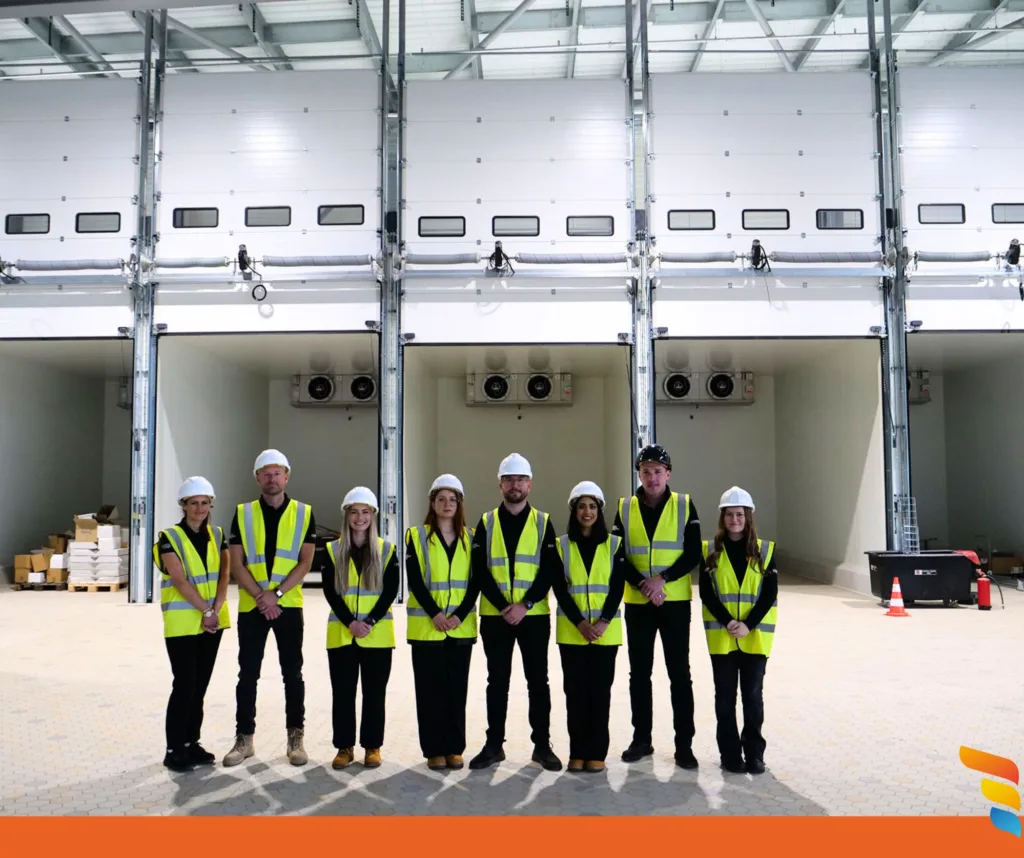 FMS Delivers Critical Infrastructure for Brioche Pasquier - this image shows the FMS team at the Brioche Pasquier sire as works near the end
