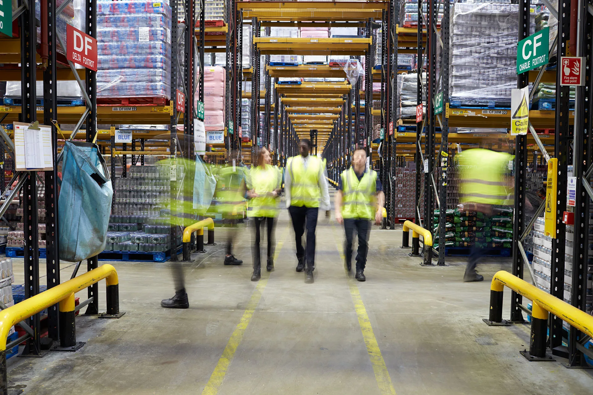 Warehouse Storage & Safety Solutions this image shows a waregouse racking inspection