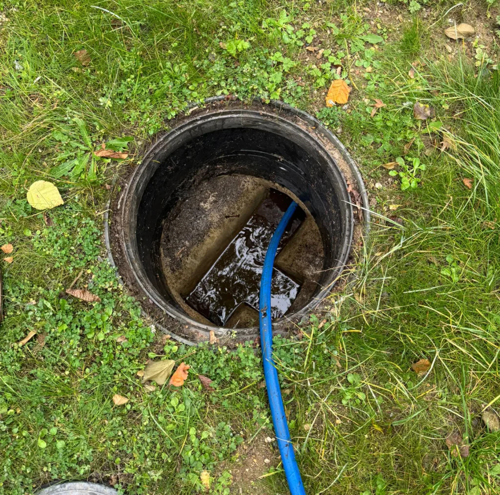 Drainage services - This image shows a cctv camera inserted into a drain