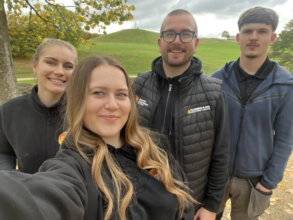 Facilities Management Solutions Joins the MK Can Challenge for a Great Cause picture of Lolah, Ashley, Matt and George