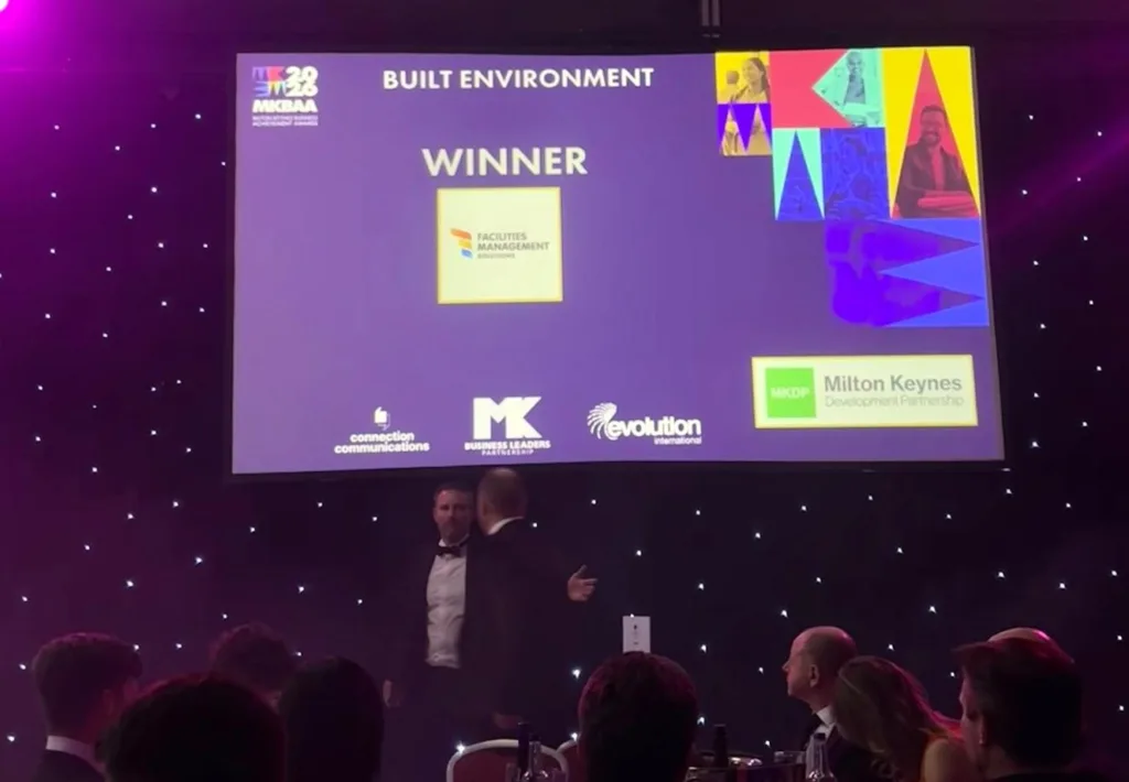 Built environment award winner screen