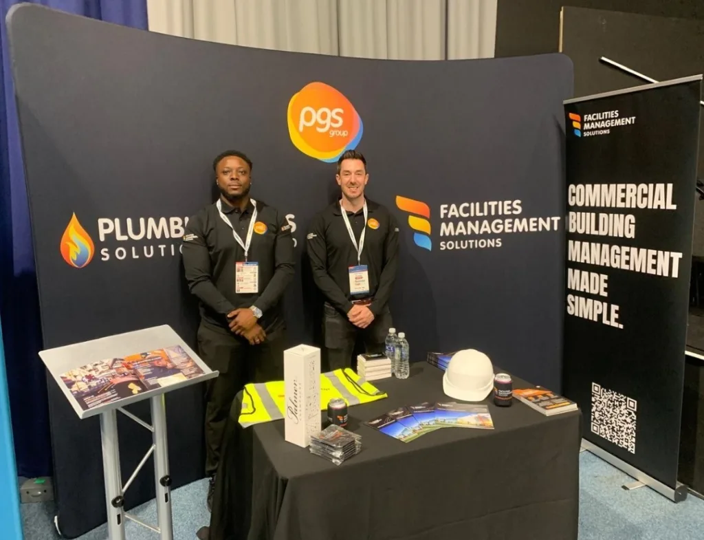 Brad and Ayden at Your business expo